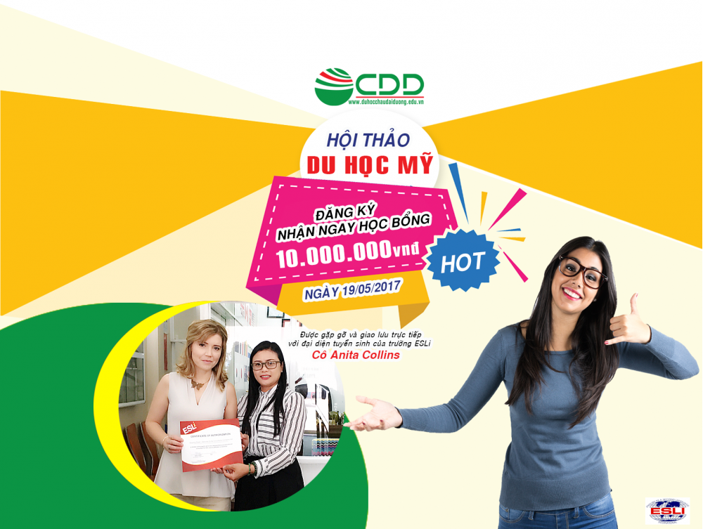 Hội thảo du học Mỹ chạm tới giấc mơ du học Mỹ, Canada cùng ESLi