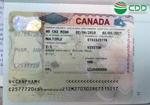 Visa khách hàng du học, du lịch Canada đầu tháng 4-2018