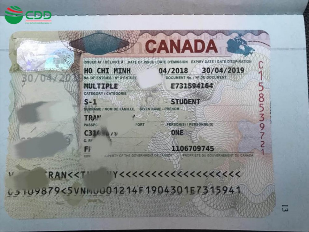 Visa du học - du lịch Canada cuối tháng 4